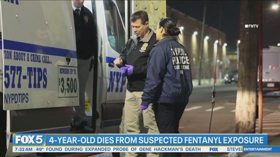 NYC boy, 4, dies from suspected fentanyl exposure